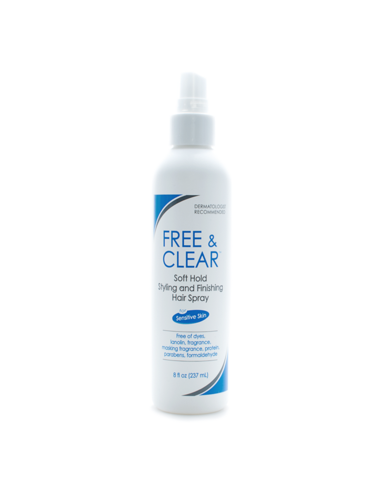 Free and clear hair spray soft
